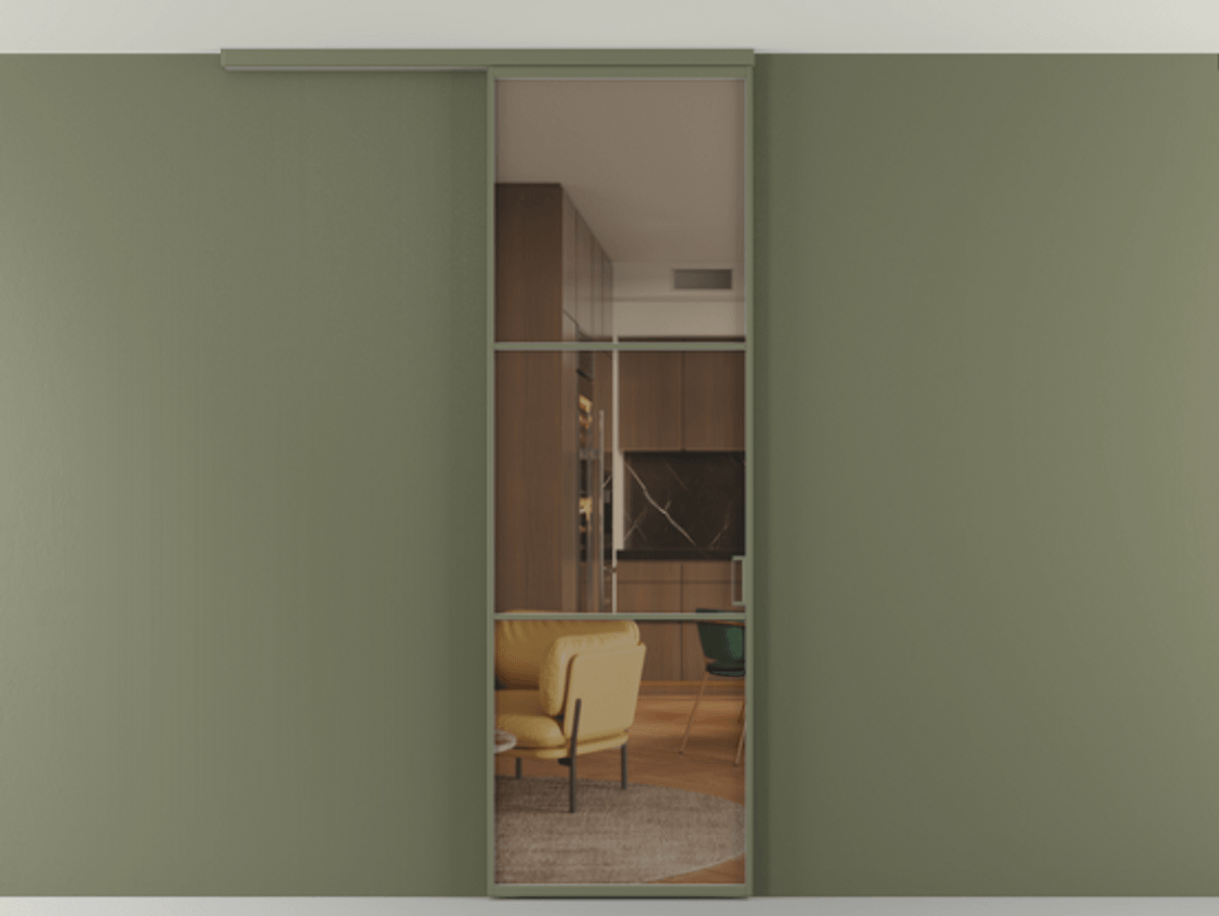 Перегородка Формато вдоль стены на потолок 1 створка АЛПР 040.03 Алюминий оливковый тёмный Прозрачное бронзовое стекло, триплекс. Цена 763469 ₸ 1. Полотно 2 шт. (800/2100 мм)
2. Комплект установки раздвижной системы
3. Базовый комплект фурнитуры
4.Ручка Рондо. Фабрика дверей Волховец 8 (800) 551 43 19 Перегородка Формато вдоль стены на потолок 1 створка АЛПР 040.03 Алюминий оливковый тёмный Прозрачное бронзовое стекло, триплекс Цена 763469 ₸ | Volhovec