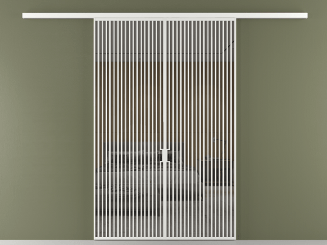 Перегородка Formato вдоль стены 2 створки АЛПР 040.06 Алюминий белоснежный Рефлективное серое стекло "Stopsol", калёное. Цена 2776800 ₸ 1. Полотно 2 шт. (800/2100 мм)
2. Комплект установки раздвижной системы
3. Базовый комплект фурнитуры
4.Ручка RONDO
. Фабрика дверей Волховец 8 (800) 551 43 19 Перегородка Formato вдоль стены 2 створки АЛПР 040.06 Алюминий белоснежный Рефлективное серое стекло "Stopsol", калёное Цена 2776800 ₸ | Volhovec