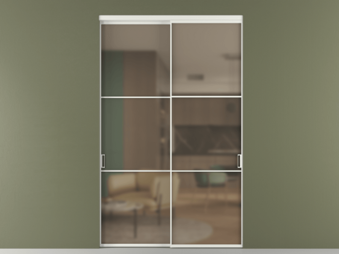 Перегородка Formato внутри проёма 2 створки АЛПР 040.03 Алюминий светло-серый Сатинированное бронзовое стекло, триплекс. Цена 3494988 ₸ 1. Полотно 2 шт. (800/2100 мм)
2. Комплект установки раздвижной системы
3. Базовый комплект фурнитуры
4.Ручка RONDO. Фабрика дверей Волховец 8 (800) 551 43 19 Перегородка Formato внутри проёма 2 створки АЛПР 040.03 Алюминий светло-серый Сатинированное бронзовое стекло, триплекс Цена 3494988 ₸ | Volhovec