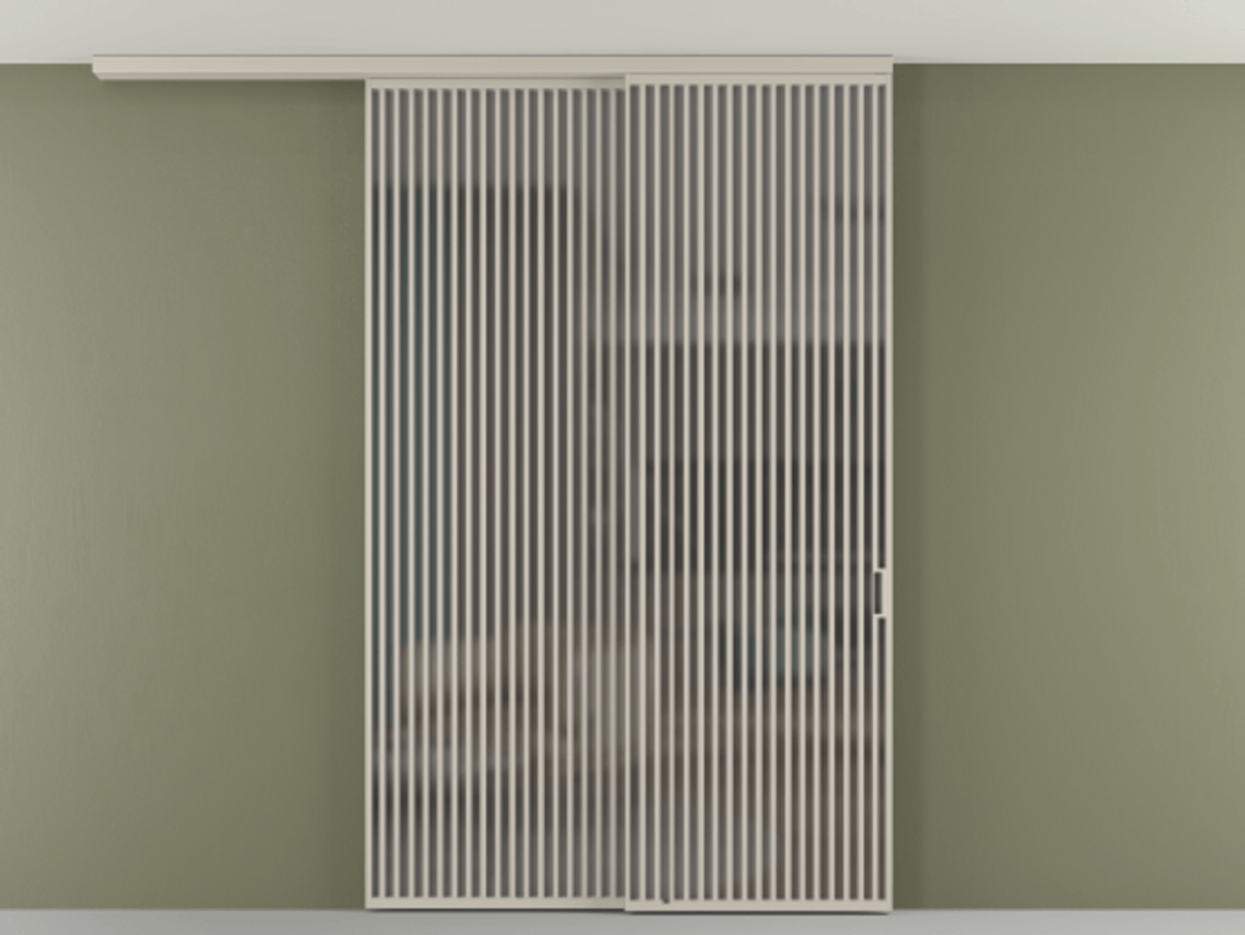 Перегородка Формато вдоль стены на потолок 2 створки с синхронным механизмом АЛПР 040.06 Алюминий светло-бежевый Сатинированное серое стекло, триплекс. Цена 3405447 ₸ 1. Полотно 2 шт. (800/2100 мм)
2. Комплект установки раздвижной системы
3. Базовый комплект фурнитуры
4.Ручка Рондо. Фабрика дверей Волховец 8 (800) 551 43 19 Перегородка Формато вдоль стены на потолок 2 створки с синхронным механизмом АЛПР 040.06 Алюминий светло-бежевый Сатинированное серое стекло, триплекс Цена 3405447 ₸ | Volhovec