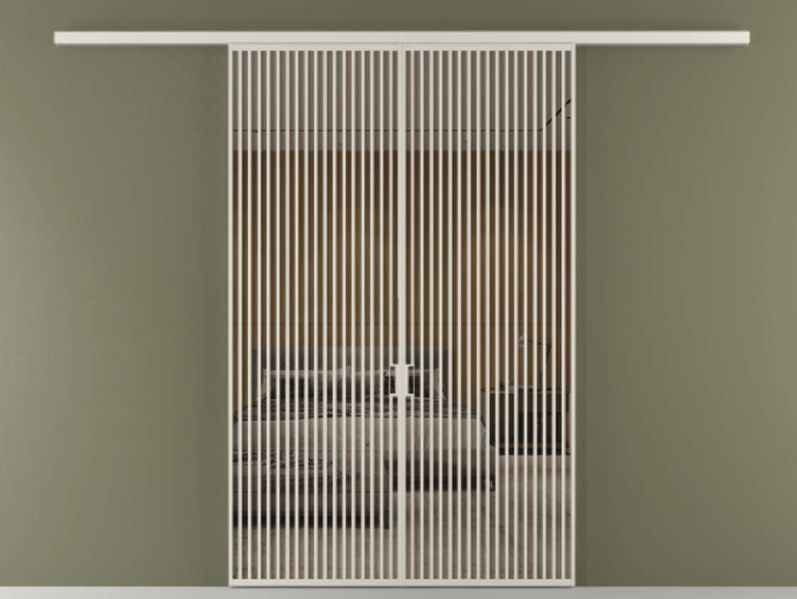 Перегородка Formato вдоль стены 2 створки АЛПР 040.06 Алюминий облачно-серый Рефлективное бронзовое стекло "Stopsol", калёное. Цена 3364200 ₸ 1. Полотно 2 шт. (800/2100 мм)
2. Комплект установки раздвижной системы
3. Базовый комплект фурнитуры
4.Ручка RONDO
. Фабрика дверей Волховец 8 (800) 551 43 19 Перегородка Formato вдоль стены 2 створки АЛПР 040.06 Алюминий облачно-серый Рефлективное бронзовое стекло "Stopsol", калёное Цена 3364200 ₸ | Volhovec