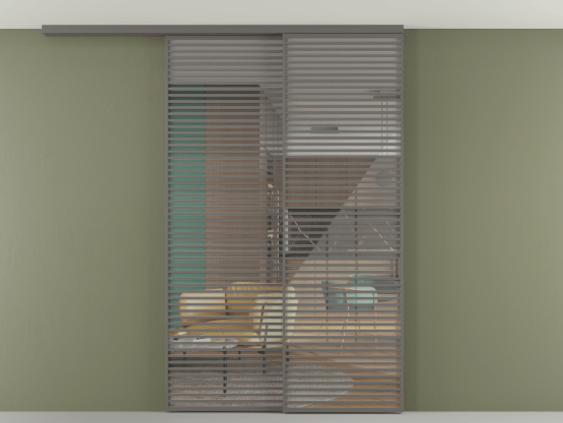 Перегородка Формато вдоль стены на потолок 2 створки с синхронным механизмом АЛПР 040.07 Алюминий классический серый Рефлективное прозрачное стекло "Стопсол", калёное. Цена 3502215 ₸ 1. Полотно 2 шт. (800/2100 мм)
2. Комплект установки раздвижной системы
3. Базовый комплект фурнитуры
4.Ручка Рондо. Фабрика дверей Волховец 8 (800) 551 43 19 Перегородка Формато вдоль стены на потолок 2 створки с синхронным механизмом АЛПР 040.07 Алюминий классический серый Рефлективное прозрачное стекло "Стопсол", калёное Цена 3502215 ₸ | Volhovec