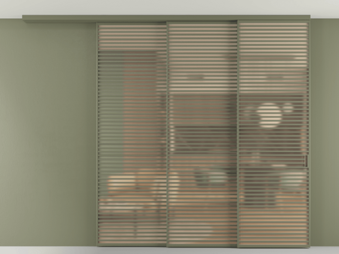 Перегородка Formato вдоль стены на потолок 3 створки с синхронным механизмом АЛПР 040.07 Алюминий оливковый тёмный Сатинированное оранжевое стекло, триплекс. Цена 4736510 ₸ 1. Полотно 2 шт. (800/2100 мм)
2. Комплект установки раздвижной системы
3. Базовый комплект фурнитуры
4.Ручка RONDO
. Фабрика дверей Волховец 8 (800) 551 43 19 Перегородка Formato вдоль стены на потолок 3 створки с синхронным механизмом АЛПР 040.07 Алюминий оливковый тёмный Сатинированное оранжевое стекло, триплекс Цена 4736510 ₸ | Volhovec