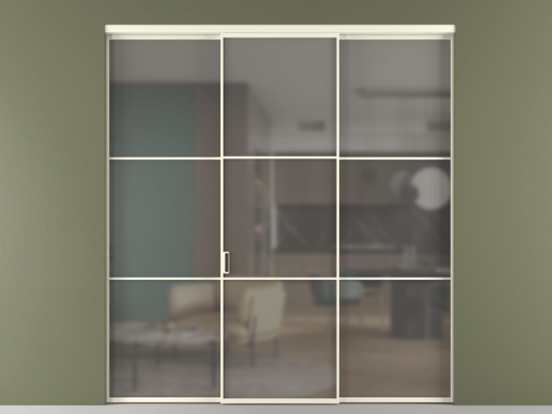 Перегородка Formato внутри проёма 3 створки АЛПР 040.03 Алюминий молочно-белый Сатинированное серое стекло, триплекс. Цена 1793799 ₸ 1. Полотно 3 шт. (800/2100 мм)
2. Комплект установки раздвижной системы
3. Базовый комплект фурнитуры
4.Ручка RONDO. Фабрика дверей Волховец 8 (800) 551 43 19 Перегородка Formato внутри проёма 3 створки АЛПР 040.03 Алюминий молочно-белый Сатинированное серое стекло, триплекс Цена 1793799 ₸ | Volhovec