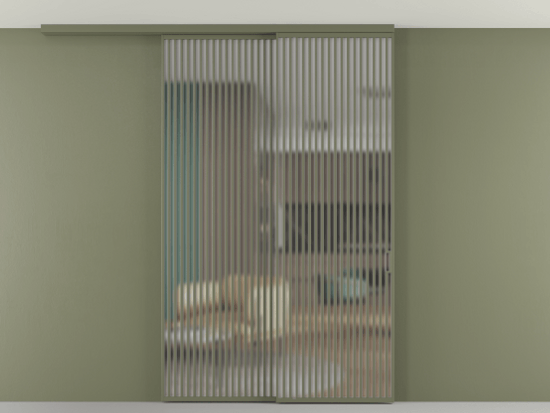 Перегородка Формато вдоль стены на потолок 2 створки с синхронным механизмом АЛПР 040.06 Алюминий оливковый тёмный Сатинированное стекло "Мателюкс Кристал Вижн", калёное, матовое, каленое 6 мм. Цена 3502215 ₸ 1. Полотно 2 шт. (800/2100 мм)
2. Комплект установки раздвижной системы
3. Базовый комплект фурнитуры
4.Ручка Рондо. Фабрика дверей Волховец 8 (800) 551 43 19 Перегородка Формато вдоль стены на потолок 2 створки с синхронным механизмом АЛПР 040.06 Алюминий оливковый тёмный Сатинированное стекло "Мателюкс Кристал Вижн", калёное, матовое, каленое 6 мм Цена 3502215 ₸ | Volhovec