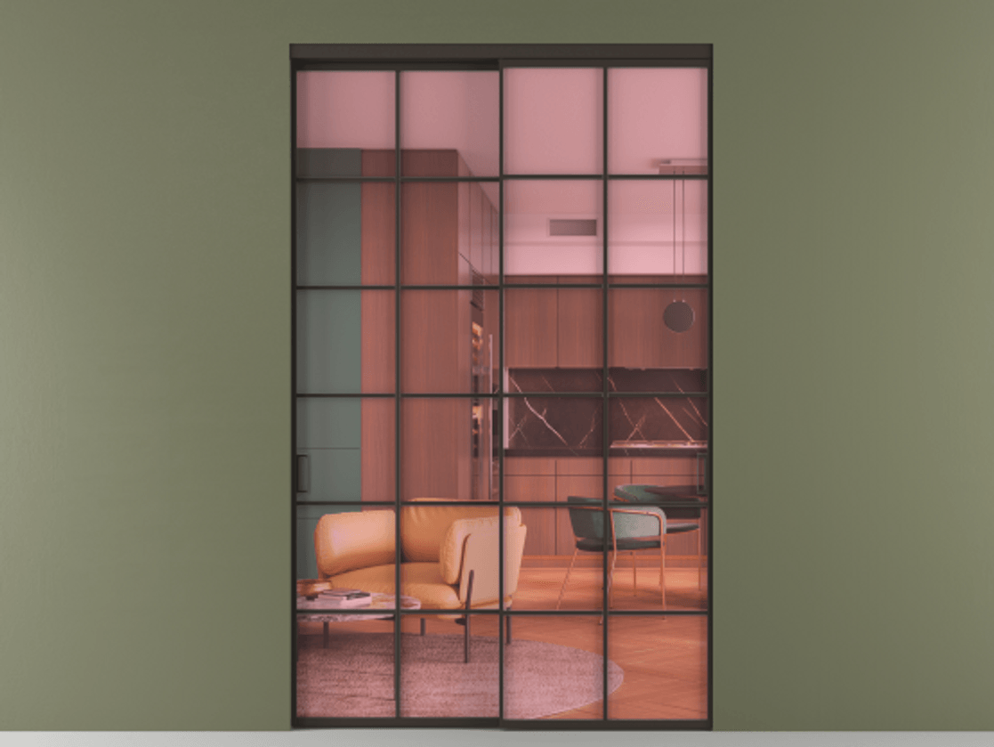 Перегородка Formato внутри проёма двустворчатая #VENDORCODE# #FURNISH# #GLASS# Цена #PRICE# #CURRENCY#  | Volhovec