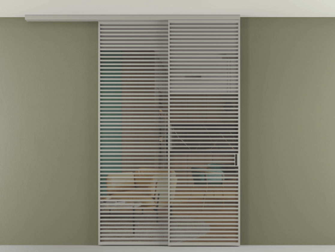 Перегородка Формато вдоль стены на потолок 2 створки с синхронным механизмом АЛПР 040.07 Алюминий нейтральный серый Прозрачное серое стекло, триплекс. Цена 3405447 ₸ 1. Полотно 2 шт. (800/2100 мм)
2. Комплект установки раздвижной системы
3. Базовый комплект фурнитуры
4.Ручка Рондо. Фабрика дверей Волховец 8 (800) 551 43 19 Перегородка Формато вдоль стены на потолок 2 створки с синхронным механизмом АЛПР 040.07 Алюминий нейтральный серый Прозрачное серое стекло, триплекс Цена 3405447 ₸ | Volhovec