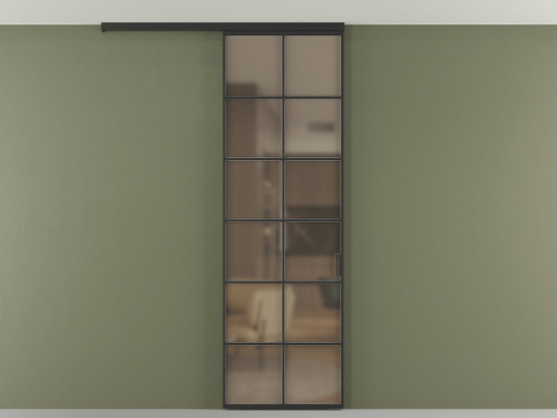 Перегородка Formato вдоль стены на потолок одностворчатая #VENDORCODE# #FURNISH# #GLASS# Цена #PRICE# #CURRENCY# | Volhovec