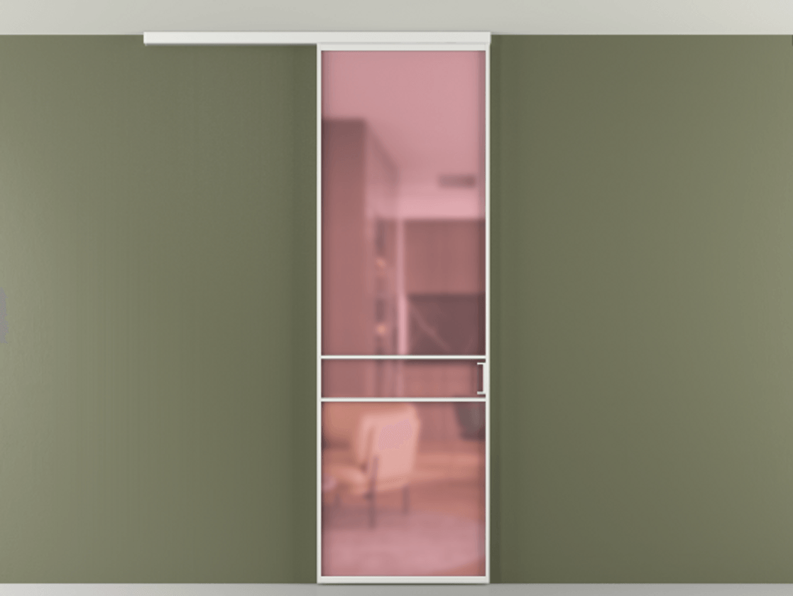 Перегородка Formato вдоль стены на потолок одностворчатая #VENDORCODE# #FURNISH# #GLASS# Цена #PRICE# #CURRENCY# | Volhovec