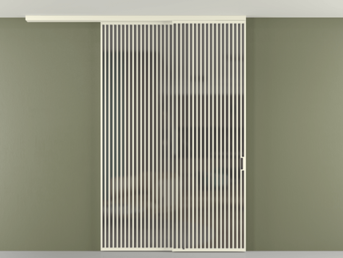 Перегородка Формато вдоль стены на потолок 2 створки с синхронным механизмом АЛПР 040.06 Алюминий молочно-белый Сатинированное серое стекло, триплекс. Цена 3405447 ₸ 1. Полотно 2 шт. (800/2100 мм)
2. Комплект установки раздвижной системы
3. Базовый комплект фурнитуры
4.Ручка Рондо. Фабрика дверей Волховец 8 (800) 551 43 19 Перегородка Формато вдоль стены на потолок 2 створки с синхронным механизмом АЛПР 040.06 Алюминий молочно-белый Сатинированное серое стекло, триплекс Цена 3405447 ₸ | Volhovec