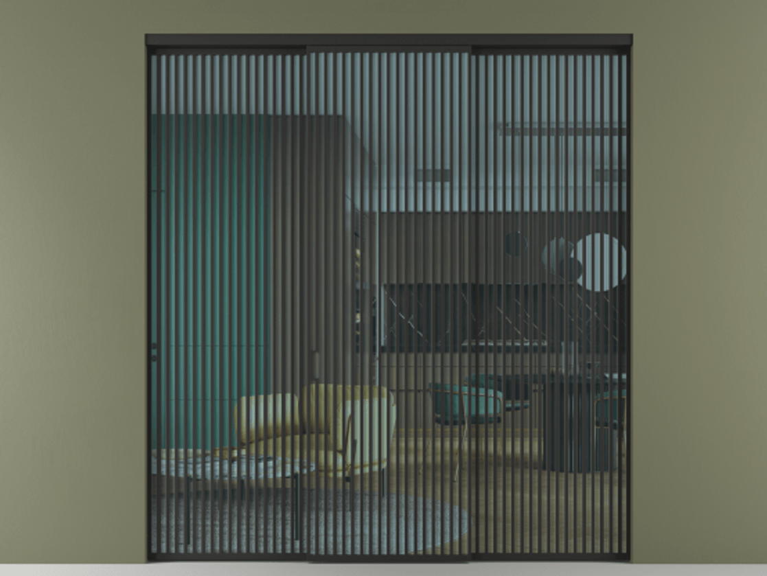 Перегородка Formato внутри проёма 3 створки АЛПР 040.06 Алюминий Черный Прозрачное голубое стекло, триплекс. Скрытый короб ЧЕР Цена 2886800 ₸ 1. Полотно 3 шт. (800/2100 мм)
2. Комплект установки раздвижной системы
3. Базовый комплект фурнитуры
4.Ручка RONDO. Фабрика дверей Волховец 8 (800) 551 43 19 Перегородка Formato внутри проёма 3 створки АЛПР 040.06 Алюминий Черный Прозрачное голубое стекло, триплекс Цена 2886800 ₸ | Volhovec