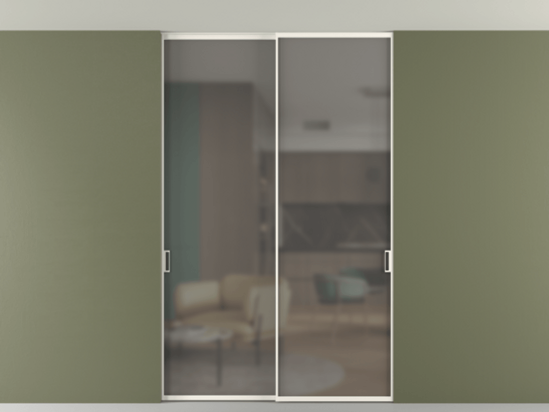 Перегородка Формато внутри проёма скрытое крепление в потолок 2 створки АЛПР 040.01 Алюминий пудровый белый Сатинированное серое стекло, триплекс. Цена 1809146 ₸ 1. Полотно 2 шт. (800/2100 мм)
2. Комплект установки раздвижной системы
3. Базовый комплект фурнитуры
4. Ручка Рондо. Фабрика дверей Волховец 8 (800) 551 43 19 Перегородка Формато внутри проёма скрытое крепление в потолок 2 створки АЛПР 040.01 Алюминий пудровый белый Сатинированное серое стекло, триплекс Цена 1809146 ₸ | Volhovec