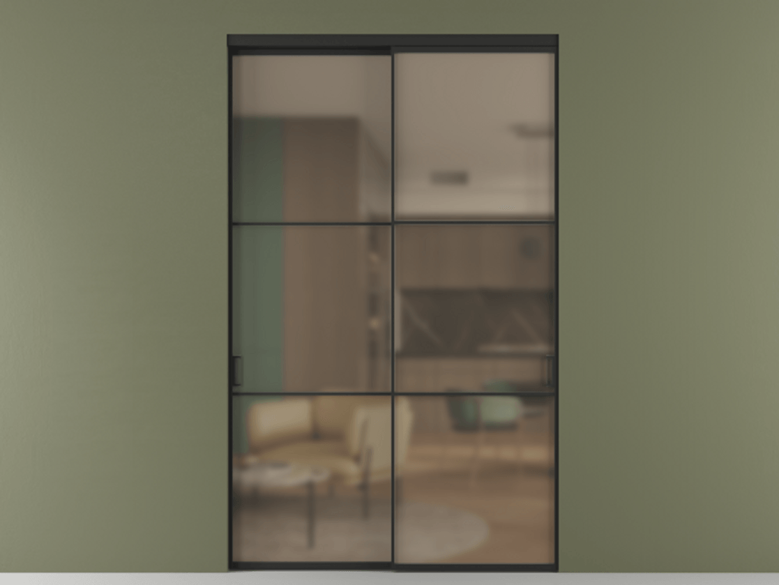 Перегородка Formato внутри проёма двустворчатая #VENDORCODE# #FURNISH# #GLASS# Цена #PRICE# #CURRENCY#  | Volhovec