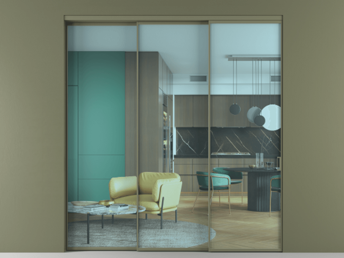 Перегородка Formato внутри проёма телескопик синхро 2 АЛПР 040.01 Алюминий оливковый тёмный Прозрачное голубое стекло, триплекс. Цена 2330000 ₸ 1. Полотно 3 шт. (800/2100 мм)
2. Комплект установки раздвижной системы
3. Базовый комплект фурнитуры
4. Комплект фурнитуры телескопик синхро-2
5.Ручка RONDO
. Фабрика дверей Волховец 8 (800) 551 43 19 Перегородка Formato внутри проёма телескопик синхро 2 АЛПР 040.01 Алюминий оливковый тёмный Прозрачное голубое стекло, триплекс Цена 2330000 ₸ | Volhovec