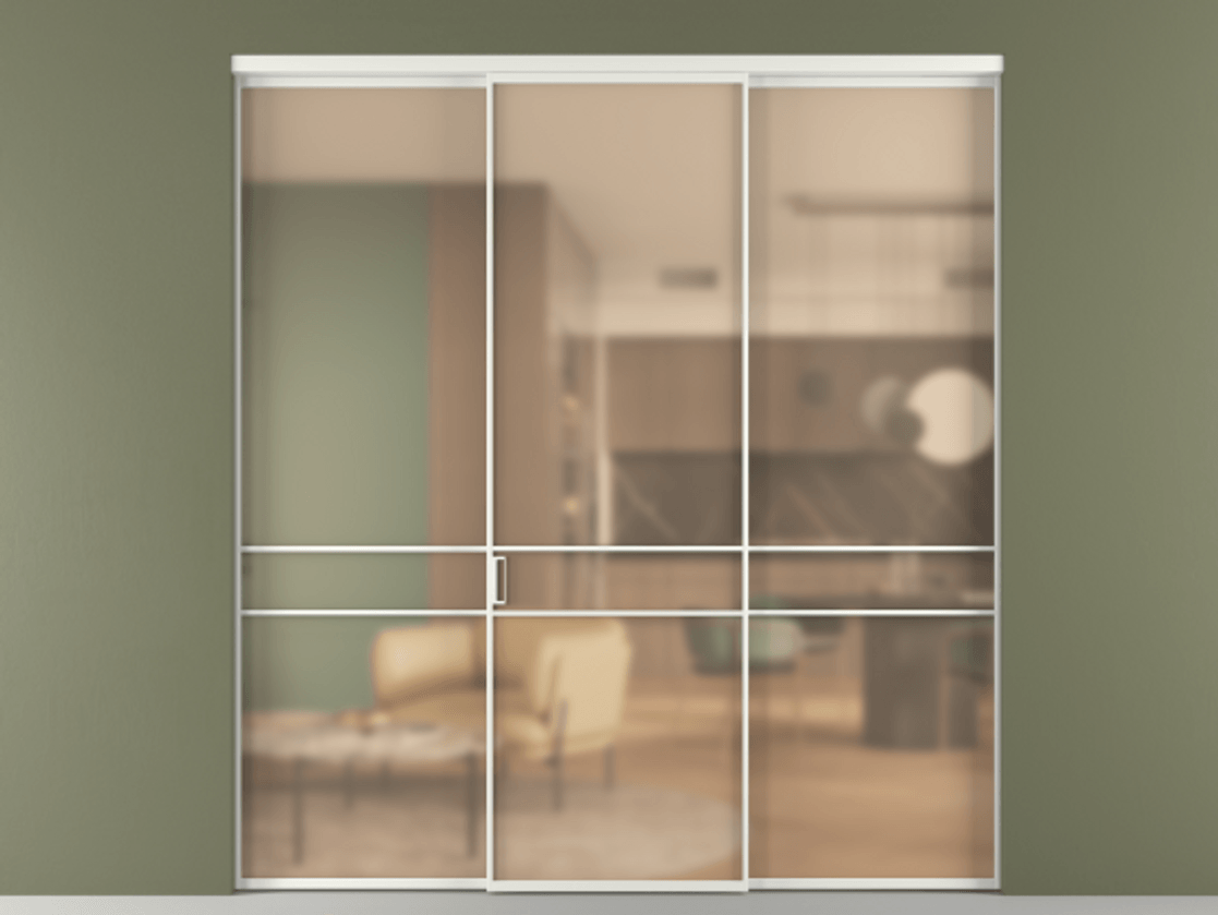 Перегородка Formato внутри проёма 3 створки АЛПР 040.02 Алюминий светло-серый Сатинированное оранжевое стекло, триплекс. Цена 1832100 ₸ 1. Полотно 3 шт. (800/2100 мм)
2. Комплект установки раздвижной системы
3. Базовый комплект фурнитуры
4.Ручка RONDO. Фабрика дверей Волховец 8 (800) 551 43 19 Перегородка Formato внутри проёма 3 створки АЛПР 040.02 Алюминий светло-серый Сатинированное оранжевое стекло, триплекс Цена 1832100 ₸ | Volhovec