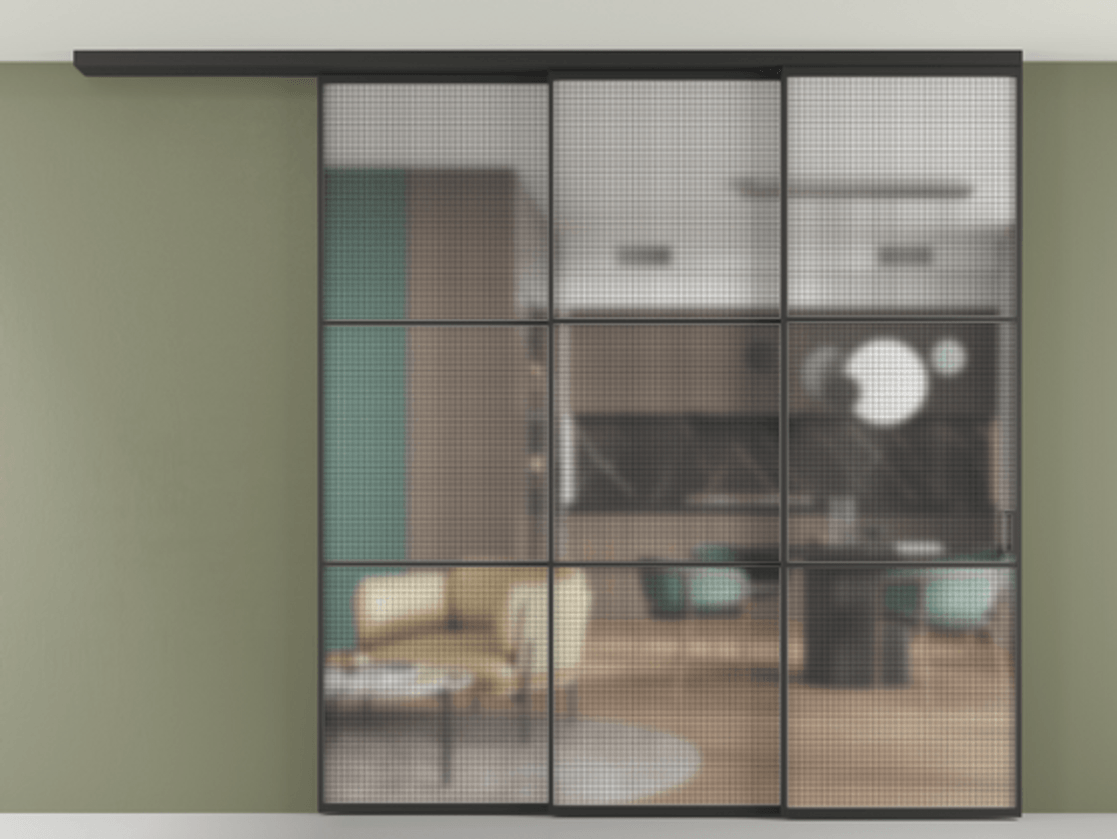 Перегородка Formato вдоль стены на потолок телескопик синхро 3 #VENDORCODE# #FURNISH# #GLASS# Цена #PRICE# #CURRENCY# | Volhovec