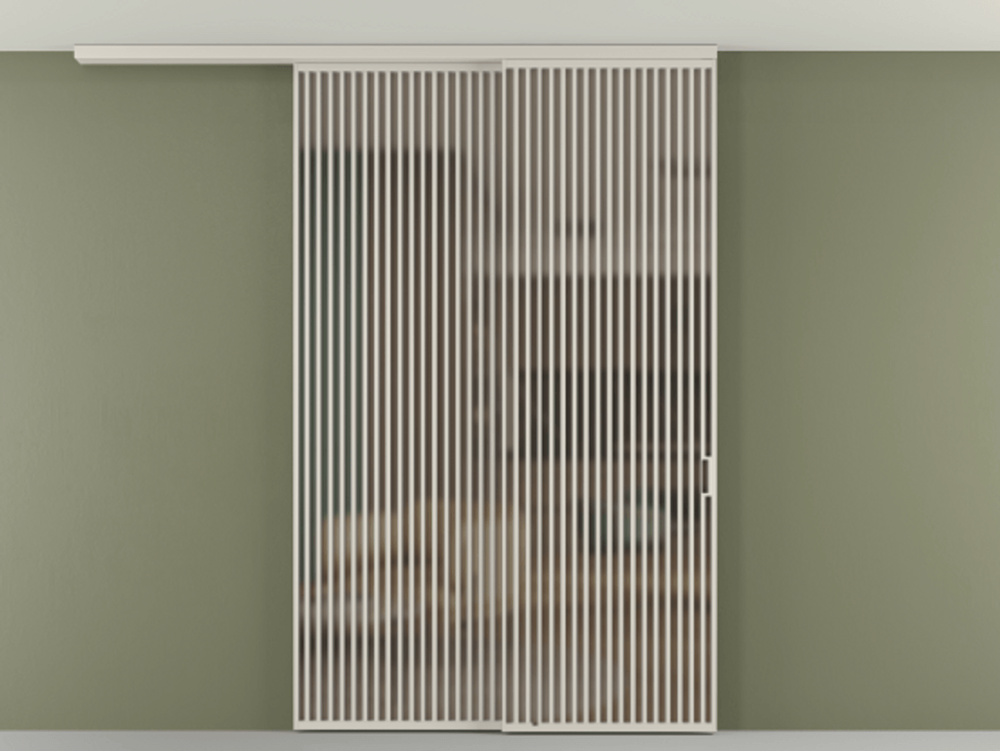 Перегородка Формато вдоль стены на потолок 2 створки с синхронным механизмом АЛПР 040.06 Алюминий облачно-серый Сатинированное бронзовое стекло, триплекс. Цена 3405447 ₸ 1. Полотно 2 шт. (800/2100 мм)
2. Комплект установки раздвижной системы
3. Базовый комплект фурнитуры
4.Ручка Рондо. Фабрика дверей Волховец 8 (800) 551 43 19 Перегородка Формато вдоль стены на потолок 2 створки с синхронным механизмом АЛПР 040.06 Алюминий облачно-серый Сатинированное бронзовое стекло, триплекс Цена 3405447 ₸ | Volhovec