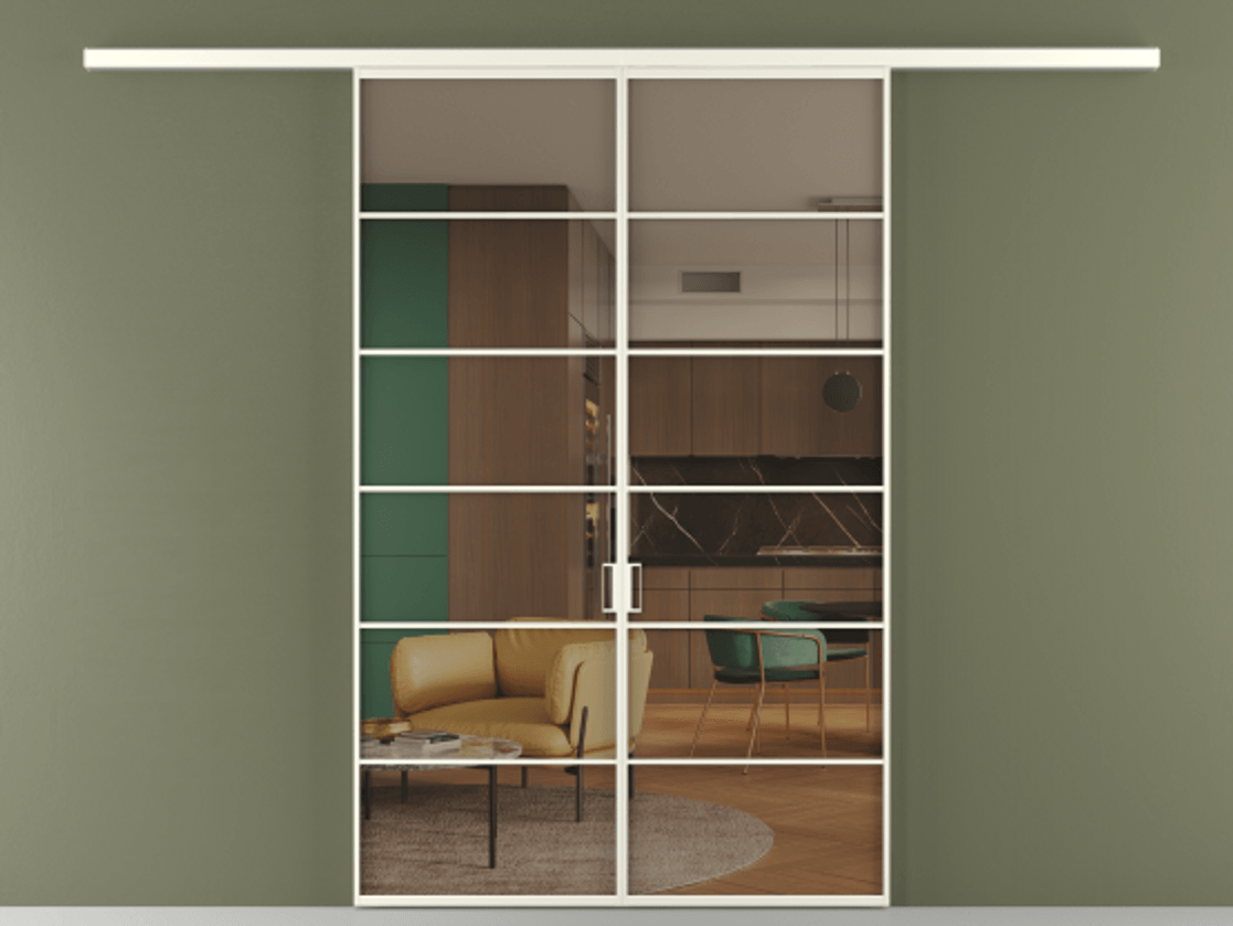 Перегородка Formato вдоль стены 2 створки АЛПР 040.04 Алюминий жемчужный Прозрачное бронзовое стекло, триплекс. Цена 1879416 ₸ 1. Полотно 2 шт. (800/2100 мм)
2. Комплект установки раздвижной системы
3. Базовый комплект фурнитуры
4.Ручка RONDO
. Фабрика дверей Волховец 8 (800) 551 43 19 Перегородка Formato вдоль стены 2 створки АЛПР 040.04 Алюминий жемчужный Прозрачное бронзовое стекло, триплекс Цена 1879416 ₸ | Volhovec