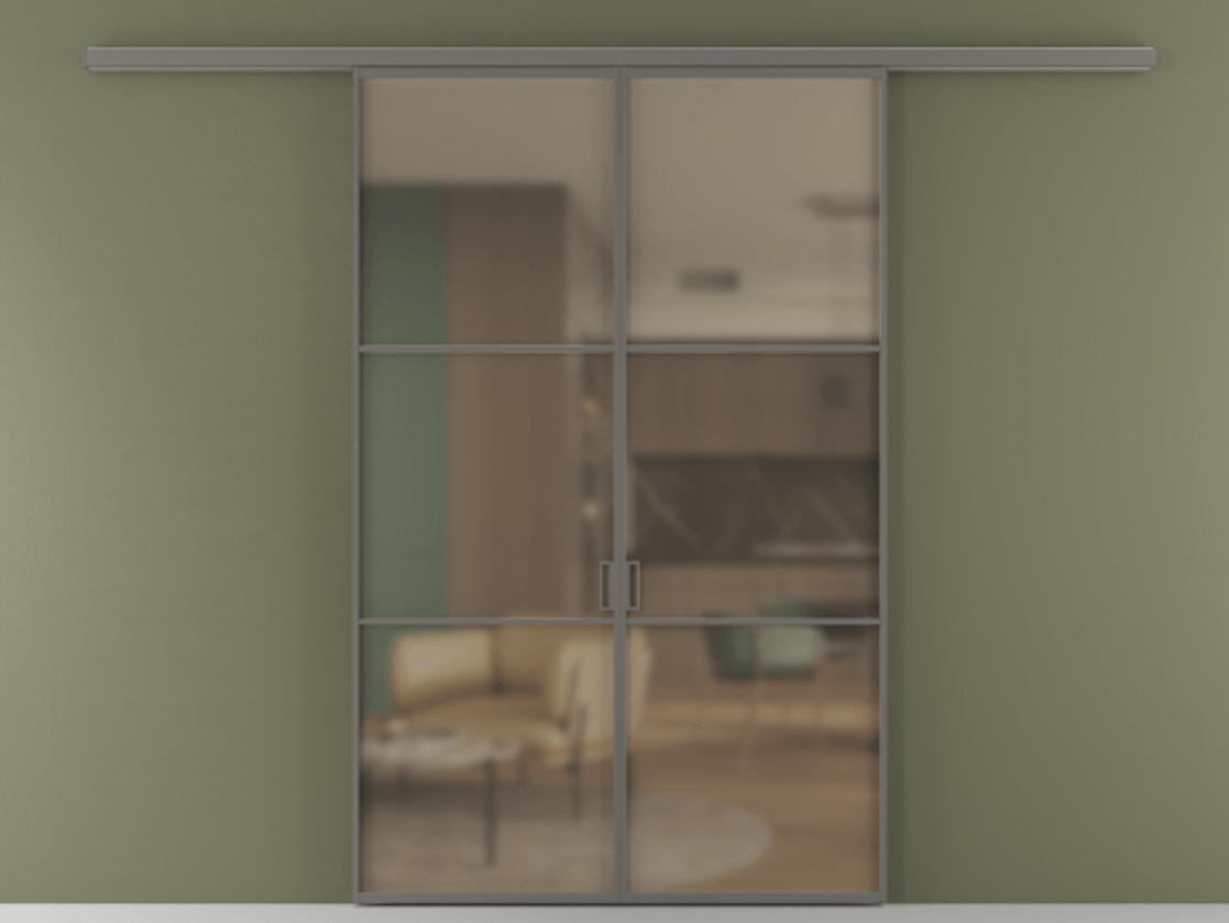 Перегородка Formato вдоль стены 2 створки АЛПР 040.03 Алюминий классический серый Сатинированное бронзовое стекло, триплекс. Цена 1761480 ₸ 1. Полотно 2 шт. (800/2100 мм)
2. Комплект установки раздвижной системы
3. Базовый комплект фурнитуры
4.Ручка RONDO
. Фабрика дверей Волховец 8 (800) 551 43 19 Перегородка Formato вдоль стены 2 створки АЛПР 040.03 Алюминий классический серый Сатинированное бронзовое стекло, триплекс Цена 1761480 ₸ | Volhovec