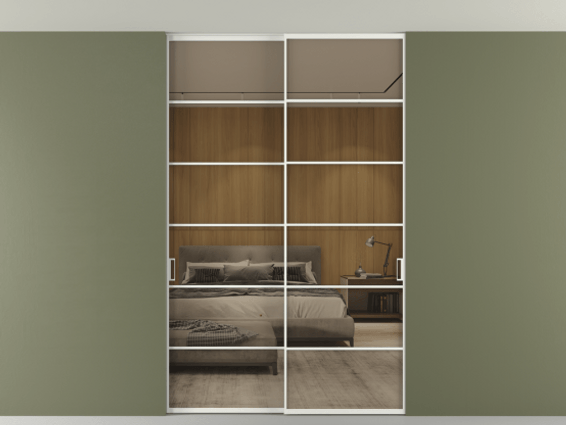 Перегородка Формато внутри проёма скрытое крепление в потолок 2 створки АЛПР 040.04 Алюминий светло-серый Рефлективное бронзовое стекло "Стопсол", калёное. Цена 2439461 ₸ 1. Полотно 2 шт. (800/2100 мм)
2. Комплект установки раздвижной системы
3. Базовый комплект фурнитуры
4. Ручка Рондо. Фабрика дверей Волховец 8 (800) 551 43 19 Перегородка Формато внутри проёма скрытое крепление в потолок 2 створки АЛПР 040.04 Алюминий светло-серый Рефлективное бронзовое стекло "Стопсол", калёное Цена 2439461 ₸ | Volhovec