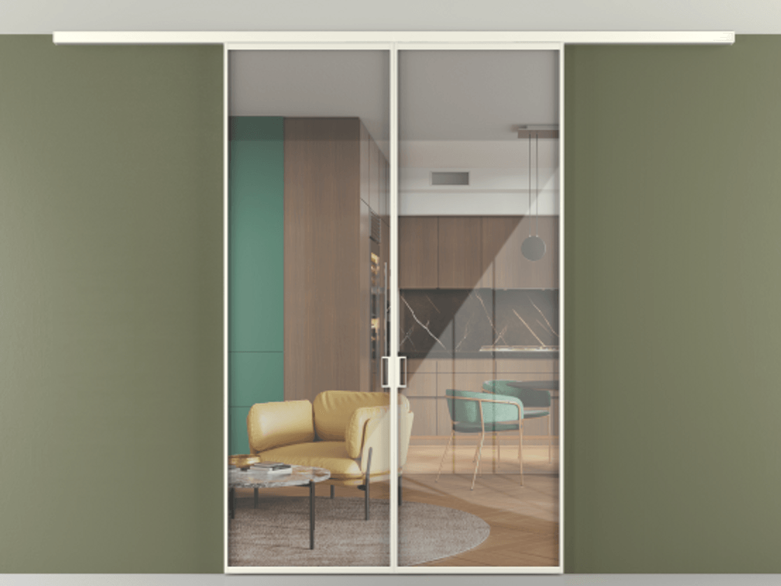 Перегородка Формато вдоль стены на потолок 2 створки АЛПР 040.01 Алюминий жемчужный Рефлективное прозрачное стекло "Стопсол", калёное. Цена 1754222 ₸ 1. Полотно 2 шт. (800/2100 мм)
2. Комплект установки раздвижной системы
3. Базовый комплект фурнитуры
4.Ручка Рондо. Фабрика дверей Волховец 8 (800) 551 43 19 Перегородка Формато вдоль стены на потолок 2 створки АЛПР 040.01 Алюминий жемчужный Рефлективное прозрачное стекло "Стопсол", калёное Цена 1754222 ₸ | Volhovec