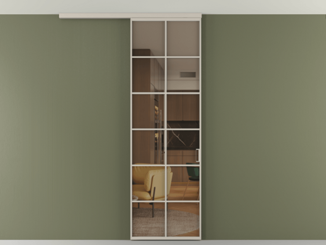 Перегородка Формато вдоль стены на потолок 1 створка АЛПР 040.05 Алюминий светло-бежевый Прозрачное бронзовое стекло, триплекс. Цена 815361 ₸ 1. Полотно 2 шт. (800/2100 мм)
2. Комплект установки раздвижной системы
3. Базовый комплект фурнитуры
4.Ручка Рондо. Фабрика дверей Волховец 8 (800) 551 43 19 Перегородка Формато вдоль стены на потолок 1 створка АЛПР 040.05 Алюминий светло-бежевый Прозрачное бронзовое стекло, триплекс Цена 815361 ₸ | Volhovec