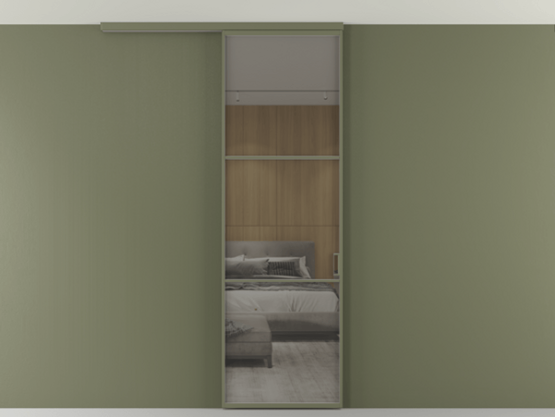 Перегородка Formato вдоль стены на потолок 1 створка АЛПР 040.03 Алюминий оливковый тёмный Рефлективное серое стекло "Стопсол", калёное. Цена 948856 ₸ 1. Полотно 2 шт. (800/2100 мм)
2. Комплект установки раздвижной системы
3. Базовый комплект фурнитуры
4.Ручка RONDO
. Фабрика дверей Волховец 8 (800) 551 43 19 Перегородка Formato вдоль стены на потолок 1 створка АЛПР 040.03 Алюминий оливковый тёмный Рефлективное серое стекло "Стопсол", калёное Цена 948856 ₸ | Volhovec