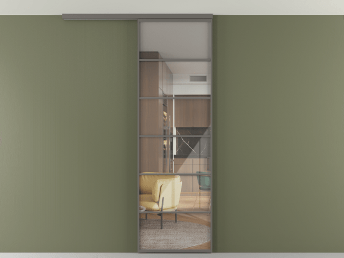 Перегородка Формато вдоль стены на потолок 1 створка АЛПР 040.04 Алюминий классический серый Рефлективное прозрачное стекло "Стопсол", калёное. Цена 863745 ₸ 1. Полотно 2 шт. (800/2100 мм)
2. Комплект установки раздвижной системы
3. Базовый комплект фурнитуры
4.Ручка Рондо. Фабрика дверей Волховец 8 (800) 551 43 19 Перегородка Формато вдоль стены на потолок 1 створка АЛПР 040.04 Алюминий классический серый Рефлективное прозрачное стекло "Стопсол", калёное Цена 863745 ₸ | Volhovec