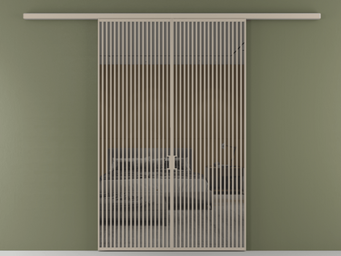 Перегородка Formato вдоль стены 2 створки АЛПР 040.06 Алюминий бисквитный Рефлективное серое стекло "Stopsol", калёное. Цена 2776800 ₸ 1. Полотно 2 шт. (800/2100 мм)
2. Комплект установки раздвижной системы
3. Базовый комплект фурнитуры
4.Ручка RONDO
. Фабрика дверей Волховец 8 (800) 551 43 19 Перегородка Formato вдоль стены 2 створки АЛПР 040.06 Алюминий бисквитный Рефлективное серое стекло "Stopsol", калёное Цена 2776800 ₸ | Volhovec