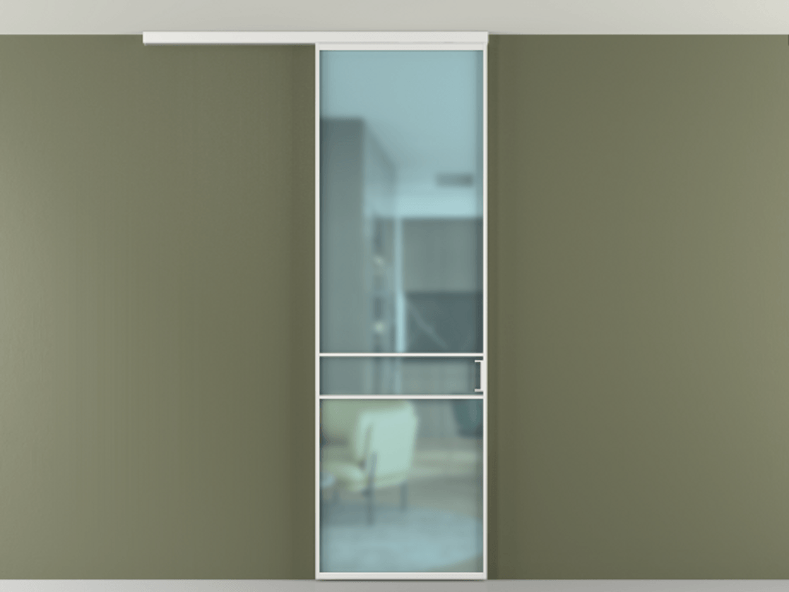 Перегородка Formato вдоль стены на потолок одностворчатая #VENDORCODE# #FURNISH# #GLASS# Цена #PRICE# #CURRENCY# | Volhovec