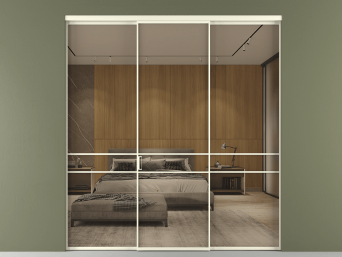 Перегородка Формато внутри проёма 3 створки АЛПР 040.02 Алюминий молочно-белый Рефлективное бронзовое стекло "Стопсол", калёное. Цена 2401056 ₸ 1. Полотно 3 шт. (800/2100 мм)
2. Комплект установки раздвижной системы
3. Базовый комплект фурнитуры
4.Ручка Рондо. Фабрика дверей Волховец 8 (800) 551 43 19 Перегородка Формато внутри проёма 3 створки АЛПР 040.02 Алюминий молочно-белый Рефлективное бронзовое стекло "Стопсол", калёное Цена 2401056 ₸ | Volhovec