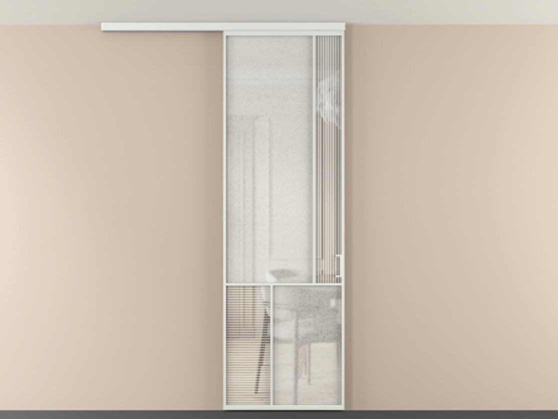 Перегородка Mosaic вдоль стены на потолок одностворчатая #VENDORCODE# #FURNISH# #GLASS# Цена #PRICE# #CURRENCY# | Volhovec