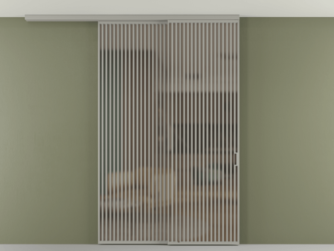 Перегородка Формато вдоль стены на потолок 2 створки с синхронным механизмом АЛПР 040.06 Алюминий нейтральный серый Сатинированное бронзовое стекло, триплекс. Цена 3405447 ₸ 1. Полотно 2 шт. (800/2100 мм)
2. Комплект установки раздвижной системы
3. Базовый комплект фурнитуры
4.Ручка Рондо. Фабрика дверей Волховец 8 (800) 551 43 19 Перегородка Формато вдоль стены на потолок 2 створки с синхронным механизмом АЛПР 040.06 Алюминий нейтральный серый Сатинированное бронзовое стекло, триплекс Цена 3405447 ₸ | Volhovec