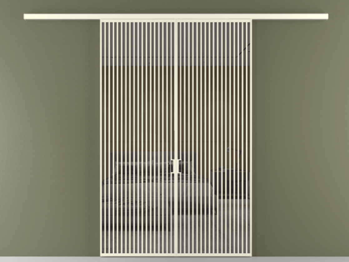 Перегородка Formato вдоль стены 2 створки АЛПР 040.06 Алюминий молочно-белый Рефлективное серое стекло "Stopsol", калёное. Цена 3364200 ₸ 1. Полотно 2 шт. (800/2100 мм)
2. Комплект установки раздвижной системы
3. Базовый комплект фурнитуры
4.Ручка RONDO
. Фабрика дверей Волховец 8 (800) 551 43 19 Перегородка Formato вдоль стены 2 створки АЛПР 040.06 Алюминий молочно-белый Рефлективное серое стекло "Stopsol", калёное Цена 3364200 ₸ | Volhovec