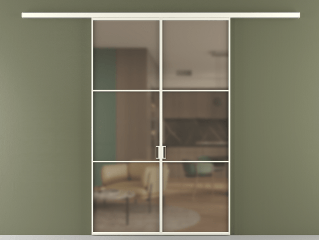 Перегородка Formato вдоль стены 2 створки АЛПР 040.03 Алюминий жемчужный Сатинированное бронзовое стекло, триплекс. Цена 1266470 ₸ 1. Полотно 2 шт. (800/2100 мм)
2. Комплект установки раздвижной системы
3. Базовый комплект фурнитуры
4.Ручка RONDO
. Фабрика дверей Волховец 8 (800) 551 43 19 Перегородка Formato вдоль стены 2 створки АЛПР 040.03 Алюминий жемчужный Сатинированное бронзовое стекло, триплекс Цена 1266470 ₸ | Volhovec