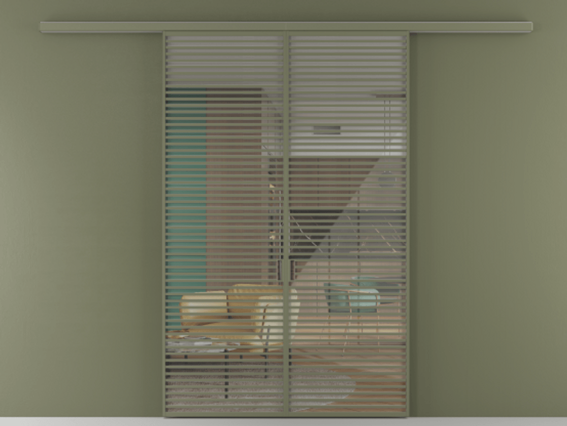 Перегородка Formato вдоль стены 2 створки АЛПР 040.07 Алюминий оливковый тёмный Рефлективное прозрачное стекло "Stopsol", калёное. Цена 3364200 ₸ 1. Полотно 2 шт. (800/2100 мм)
2. Комплект установки раздвижной системы
3. Базовый комплект фурнитуры
4.Ручка RONDO
. Фабрика дверей Волховец 8 (800) 551 43 19 Перегородка Formato вдоль стены 2 створки АЛПР 040.07 Алюминий оливковый тёмный Рефлективное прозрачное стекло "Stopsol", калёное Цена 3364200 ₸ | Volhovec