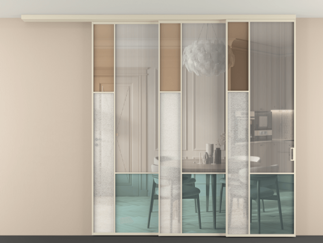 Перегородка Mosaic вдоль стены телескопик синхро 3 АЛПР 041.13 Алюминий бежево-серый Комбинация стекол Группы 1 и Группы 3. Цена 3223100 ₸ . Фабрика дверей Волховец 8 (800) 551 43 19 Перегородка Mosaic вдоль стены телескопик синхро 3 АЛПР 041.13 Алюминий бежево-серый Комбинация стекол Группы 1 и Группы 3 Цена 3223100 ₸ | Volhovec