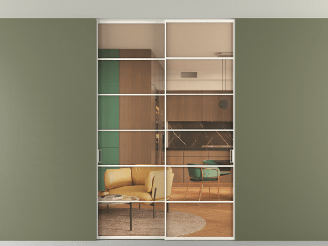 Перегородка Формато внутри проёма скрытое крепление в потолок 2 створки АЛПР 040.04 Алюминий пудровый белый Прозрачное оранжевое стекло, триплекс. Цена 1973803 ₸ 1. Полотно 2 шт. (800/2100 мм)
2. Комплект установки раздвижной системы
3. Базовый комплект фурнитуры
4. Ручка Рондо. Фабрика дверей Волховец 8 (800) 551 43 19 Перегородка Формато внутри проёма скрытое крепление в потолок 2 створки АЛПР 040.04 Алюминий пудровый белый Прозрачное оранжевое стекло, триплекс Цена 1973803 ₸ | Volhovec