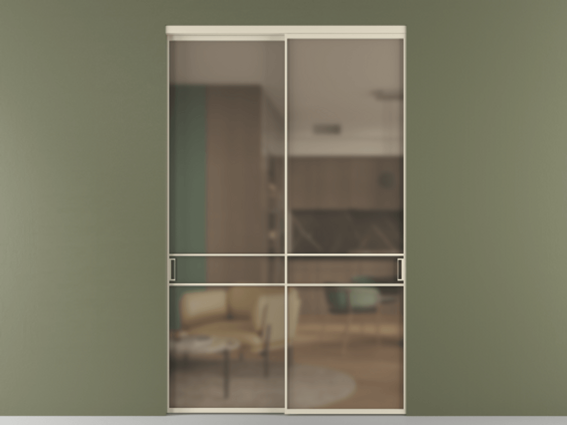 Перегородка Formato внутри проёма 2 створки АЛПР 040.02 Алюминий бежево-серый Сатинированное бронзовое стекло, триплекс. Цена 3494988 ₸ 1. Полотно 2 шт. (800/2100 мм)
2. Комплект установки раздвижной системы
3. Базовый комплект фурнитуры
4.Ручка RONDO. Фабрика дверей Волховец 8 (800) 551 43 19 Перегородка Formato внутри проёма 2 створки АЛПР 040.02 Алюминий бежево-серый Сатинированное бронзовое стекло, триплекс Цена 3494988 ₸ | Volhovec