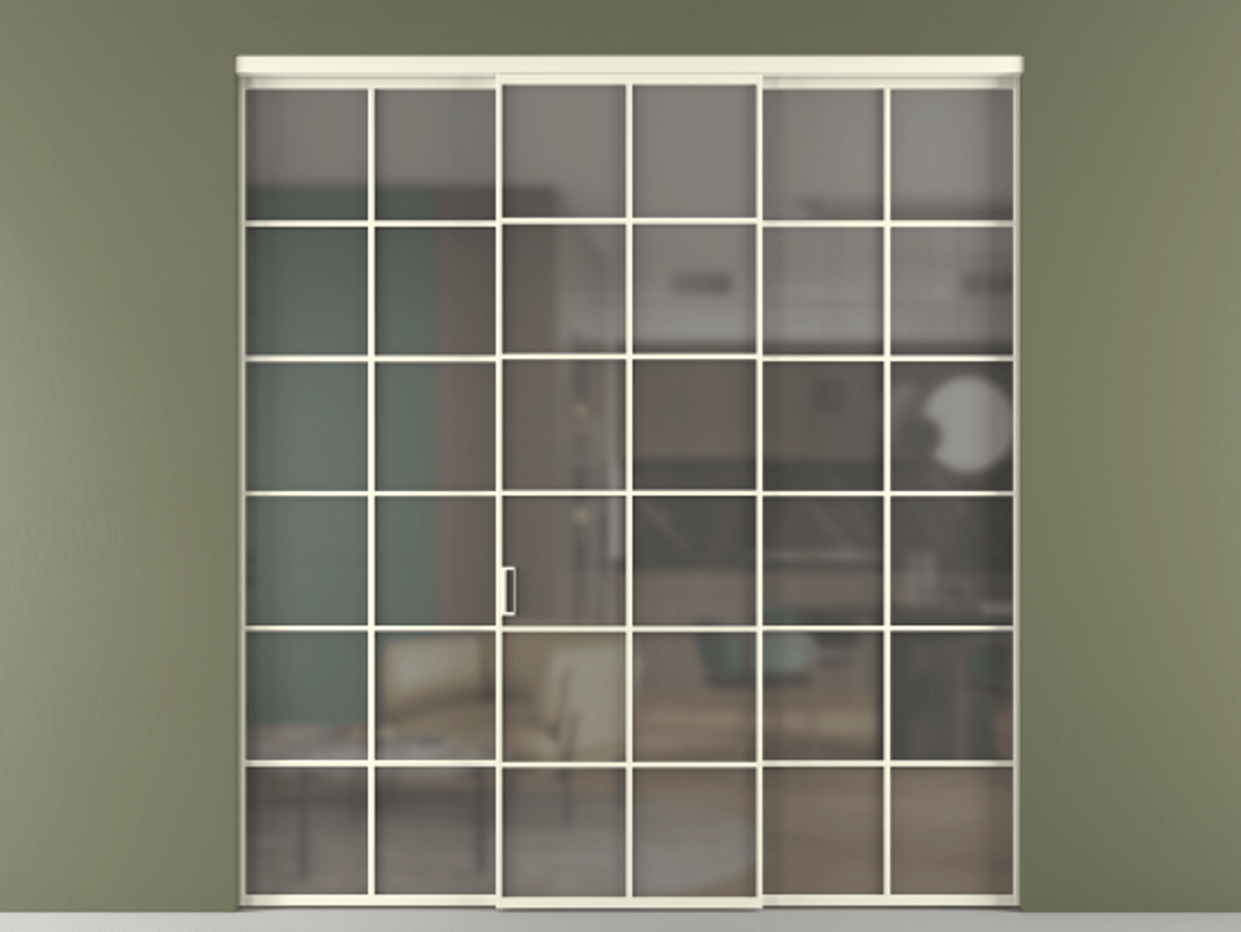 Перегородка Formato внутри проёма 3 створки АЛПР 040.05 Алюминий молочно-белый Сатинированное серое стекло, триплекс. Цена 1667700 ₸ 1. Полотно 3 шт. (800/2100 мм)
2. Комплект установки раздвижной системы
3. Базовый комплект фурнитуры
4.Ручка RONDO. Фабрика дверей Волховец 8 (800) 551 43 19 Перегородка Formato внутри проёма 3 створки АЛПР 040.05 Алюминий молочно-белый Сатинированное серое стекло, триплекс Цена 1667700 ₸ | Volhovec