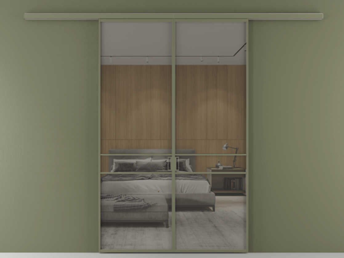 Перегородка Формато вдоль стены 2 створки АЛПР 040.02 Алюминий оливковый тёмный Рефлективное серое стекло "Стопсол", калёное. Цена 1882440 ₸ 1. Полотно 2 шт. (800/2100 мм)
2. Комплект установки раздвижной системы
3. Базовый комплект фурнитуры
4.Ручка Рондо. Фабрика дверей Волховец 8 (800) 551 43 19 Перегородка Формато вдоль стены 2 створки АЛПР 040.02 Алюминий оливковый тёмный Рефлективное серое стекло "Стопсол", калёное Цена 1882440 ₸ | Volhovec