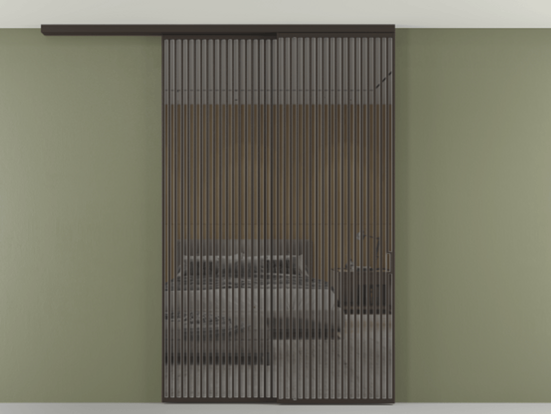 Перегородка Формато вдоль стены на потолок 2 створки с синхронным механизмом АЛПР 040.06 Алюминий антрацит Рефлективное серое стекло "Стопсол", калёное. Цена 3502215 ₸ 1. Полотно 2 шт. (800/2100 мм)
2. Комплект установки раздвижной системы
3. Базовый комплект фурнитуры
4.Ручка Рондо. Фабрика дверей Волховец 8 (800) 551 43 19 Перегородка Формато вдоль стены на потолок 2 створки с синхронным механизмом АЛПР 040.06 Алюминий антрацит Рефлективное серое стекло "Стопсол", калёное Цена 3502215 ₸ | Volhovec