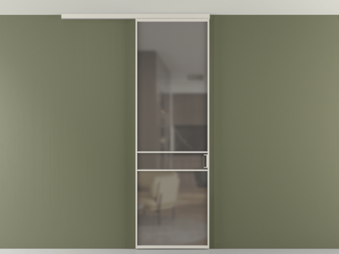 Перегородка Formato вдоль стены на потолок одностворчатая #VENDORCODE# #FURNISH# #GLASS# Цена #PRICE# #CURRENCY# | Volhovec