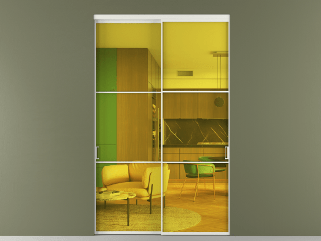 Перегородка Formato внутри проёма 2 створки АЛПР 040.03 Алюминий светло-серый Прозрачное жёлтое стекло, триплекс. Цена 2884800 ₸ 1. Полотно 2 шт. (800/2100 мм)
2. Комплект установки раздвижной системы
3. Базовый комплект фурнитуры
4.Ручка RONDO. Фабрика дверей Волховец 8 (800) 551 43 19 Перегородка Formato внутри проёма 2 створки АЛПР 040.03 Алюминий светло-серый Прозрачное жёлтое стекло, триплекс Цена 2884800 ₸ | Volhovec