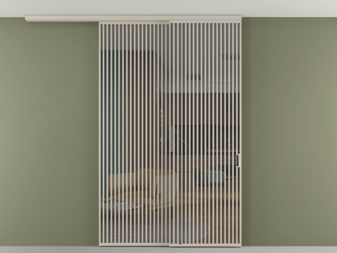 Перегородка Формато вдоль стены на потолок 2 створки с синхронным механизмом АЛПР 040.06 Алюминий светло-бежевый Прозрачное серое стекло, триплекс. Цена 3405447 ₸ 1. Полотно 2 шт. (800/2100 мм)
2. Комплект установки раздвижной системы
3. Базовый комплект фурнитуры
4.Ручка Рондо. Фабрика дверей Волховец 8 (800) 551 43 19 Перегородка Формато вдоль стены на потолок 2 створки с синхронным механизмом АЛПР 040.06 Алюминий светло-бежевый Прозрачное серое стекло, триплекс Цена 3405447 ₸ | Volhovec