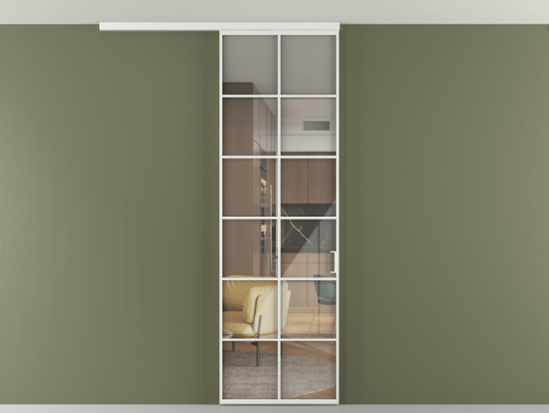 Перегородка Формато вдоль стены на потолок 1 створка АЛПР 040.05 Алюминий белоснежный Рефлективное прозрачное стекло "Стопсол", калёное. Цена 863745 ₸ 1. Полотно 2 шт. (800/2100 мм)
2. Комплект установки раздвижной системы
3. Базовый комплект фурнитуры
4.Ручка Рондо. Фабрика дверей Волховец 8 (800) 551 43 19 Перегородка Формато вдоль стены на потолок 1 створка АЛПР 040.05 Алюминий белоснежный Рефлективное прозрачное стекло "Стопсол", калёное Цена 863745 ₸ | Volhovec