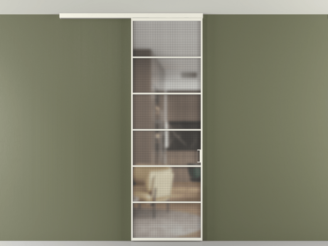 Перегородка Formato вдоль стены на потолок одностворчатая #VENDORCODE# #FURNISH# #GLASS# Цена #PRICE# #CURRENCY# | Volhovec