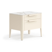 Тумба прикроватная Piega 2 ящика Матовый светло-бежевый
