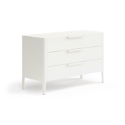 Комод Piega 3 ящика Матовый молочно-белый