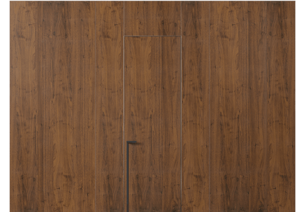 Панели для отделки стен Панель Шпон с эффектом NaturWood. Цвет Орех медный матовый. Материал Шпон Naturwood. Коллекция Шпон с эффектом NaturWood. Картинка.